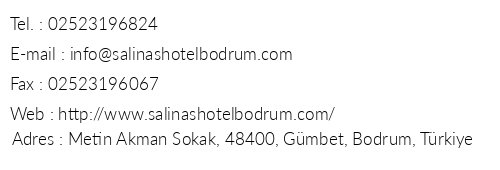 Salinas Beach Hotel telefon numaralar, faks, e-mail, posta adresi ve iletiim bilgileri